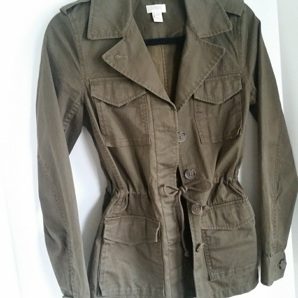 J. Crew forest green Jacket (Runs large)